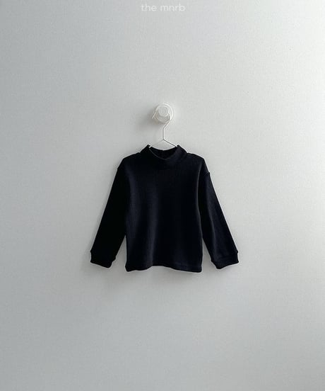 【minirobe】eyelet turtleneck tee
