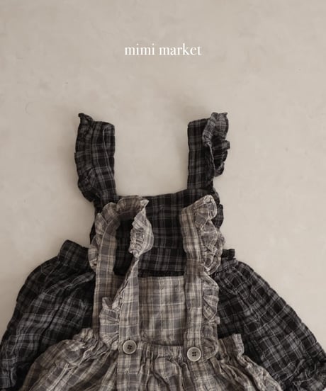 【mimi-maket】check frill bloomers ops