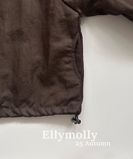 【ellymolly】Coated Side Stripe Jacket