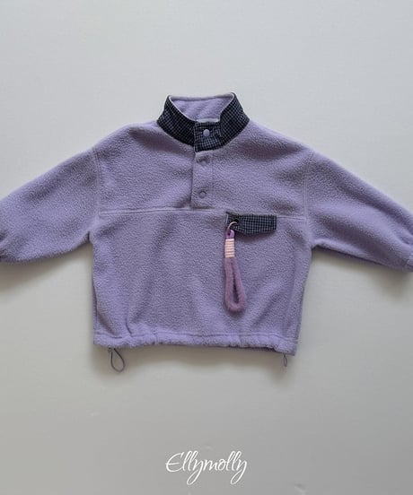 【ellymolly】Pommely High Neck Sweatshirt