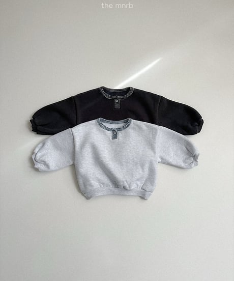 【minirobe】popo placket sweatshirt