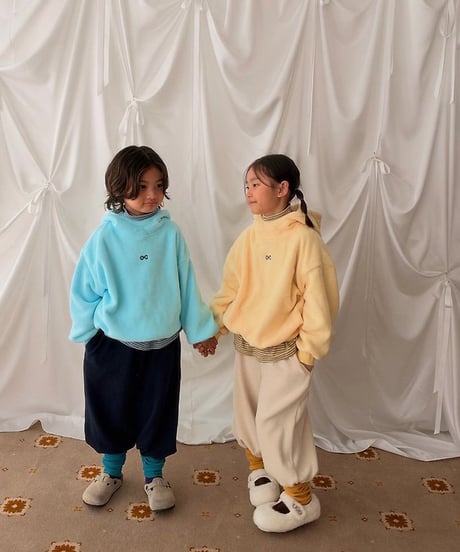 【cantuccistudio】Neck Fleece Sweatshirt