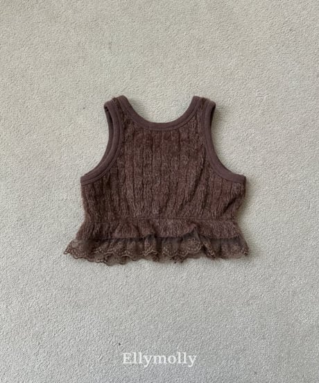 【ellymolly】Blooming Knit Vest