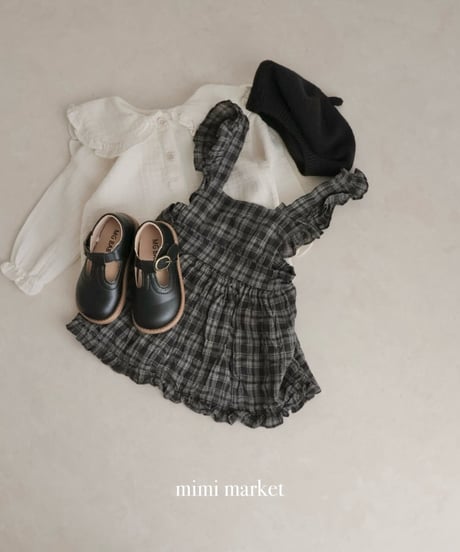 【mimi-maket】check frill bloomers ops