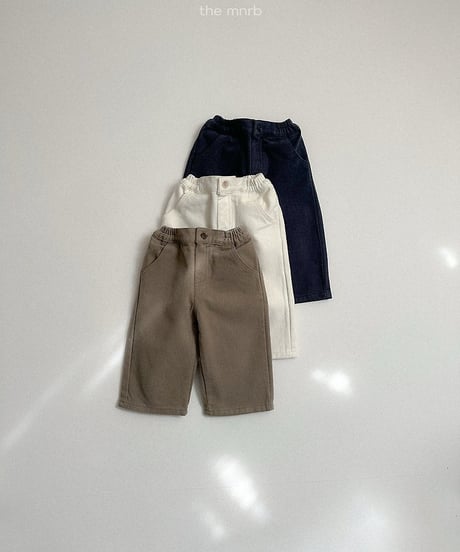 【minirobe】Winter basic straight pants