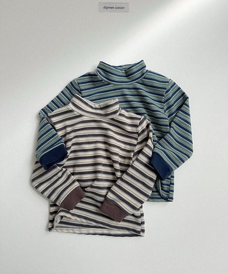 【digreen】Mix Turtle-neck Tee