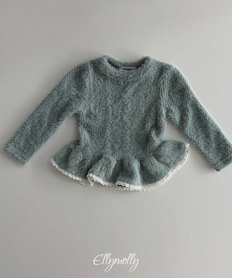 【ellymolly】Snowflake Frill Tee