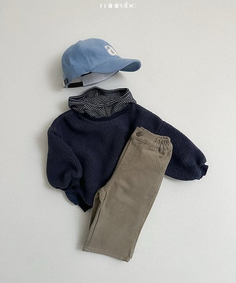【minirobe】Winter basic straight pants