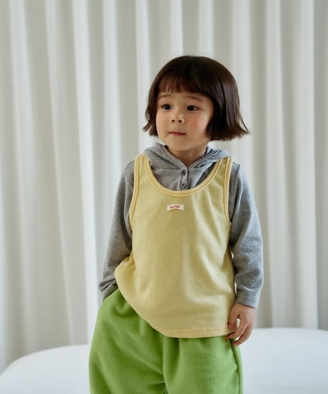 【hans】Soft Rib Sleeveless Top