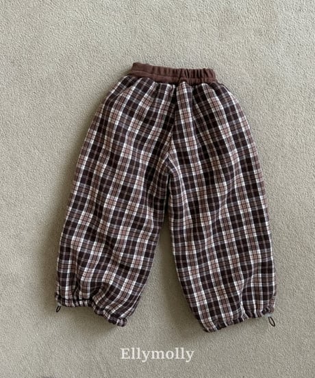 【ellymolly】Paddy Fur Check Pants