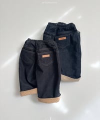 【atomeme】Non-Fade Roll-Up Denim