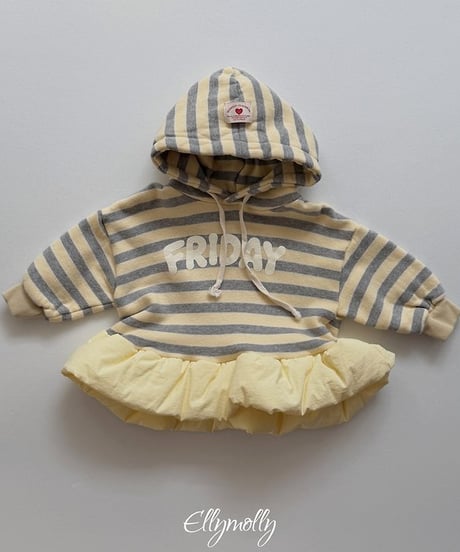 【ellymolly】Bubble Mong Hood Sweatshirt