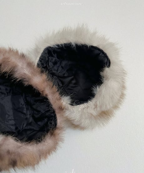 【atomeme】Fur Bucket Hat