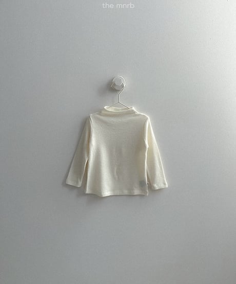 【minirobe】angora mock neck tee