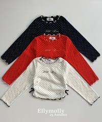 【ellymolly】Top of Dot T-Shirt
