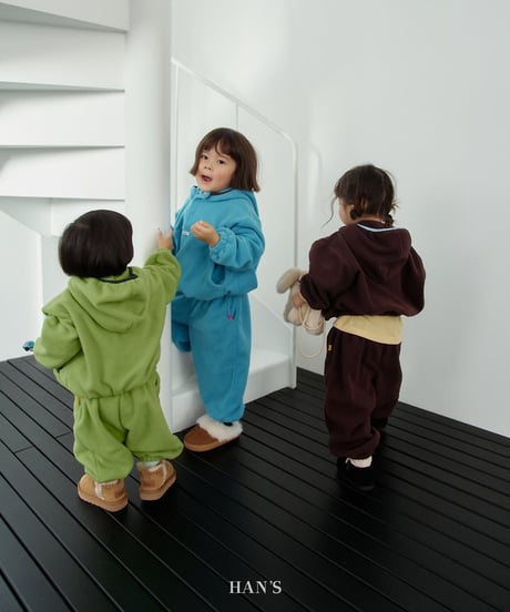 【hans】Fleece Pocket Zip-Up