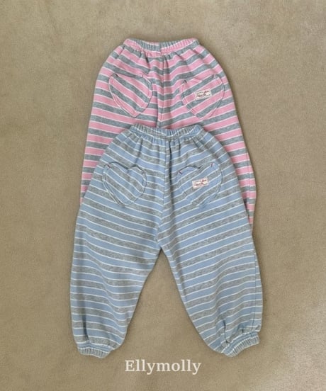 【ellymolly】Gray Heart Jogger Pants