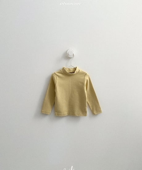 【atomeme】Plain Turtleneck T-shirt