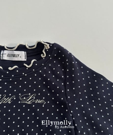【ellymolly】Top of Dot T-Shirt
