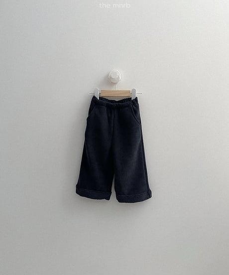 【minirobe】Roll-up straight pants