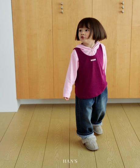 【hans】Fleece Denim Pants