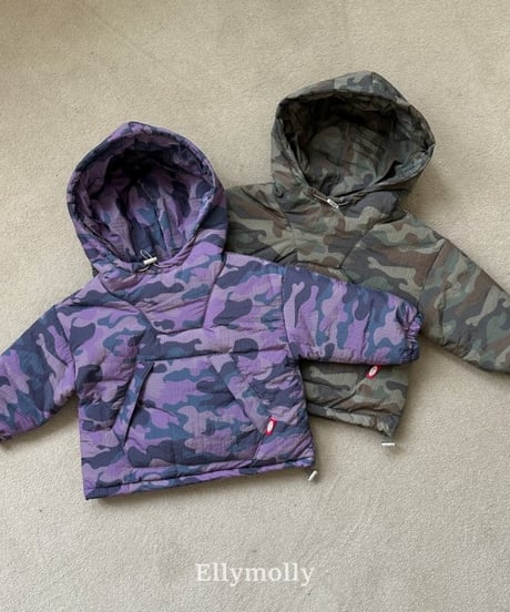 【ellymolly】Camo Padded Hoodie