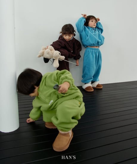 【hans】Fleece Pocket Zip-Up