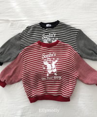 【ellymolly】Santa Stripe Sweatshirt