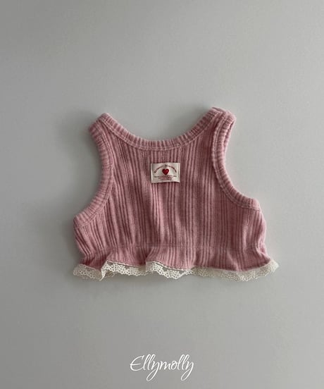 【ellymolly】Mongly Frill Sleeveless Top