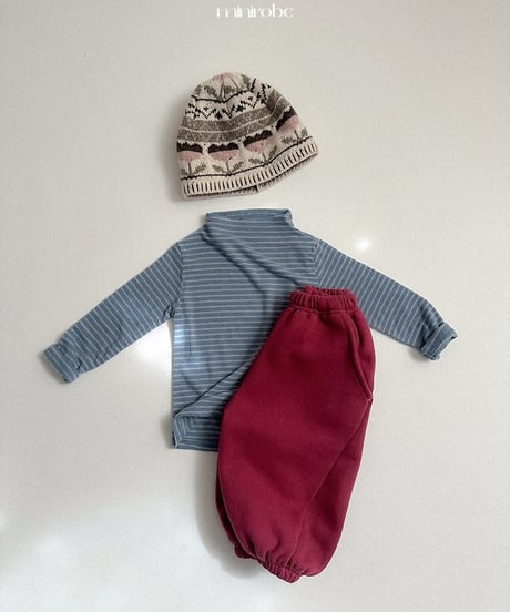 【minirobe】Barrel jogger pants
