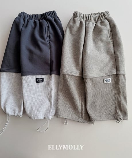 【ellymolly】Mix-blur-pants