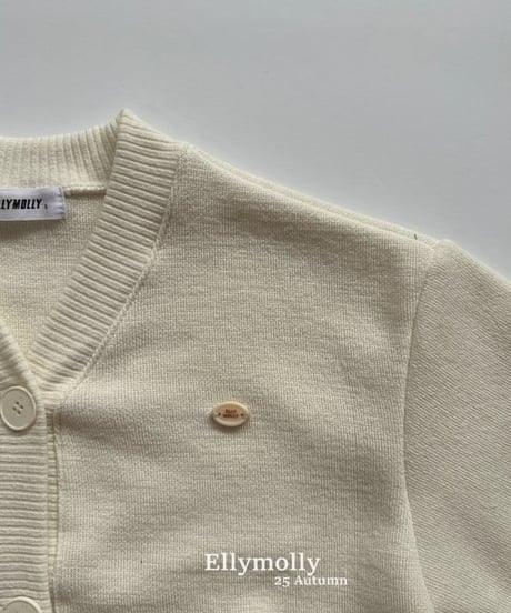 【ellymolly】Yogurt Boxy Cardigan
