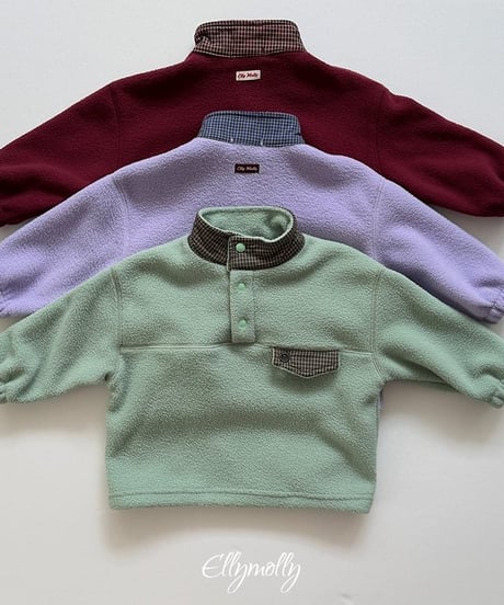 【ellymolly】Pommely High Neck Sweatshirt