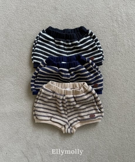 【ellymolly】Woolly Stripe Shorts