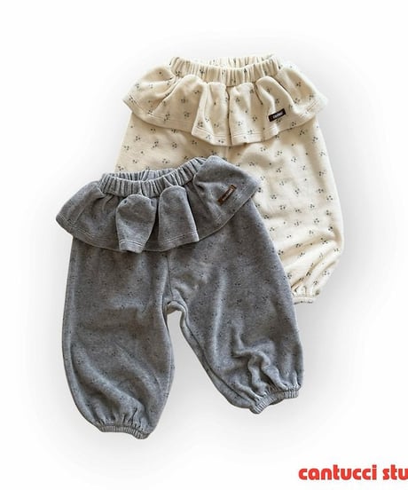 【cantuccistudio】Lavender Skirt Pants (Velour)