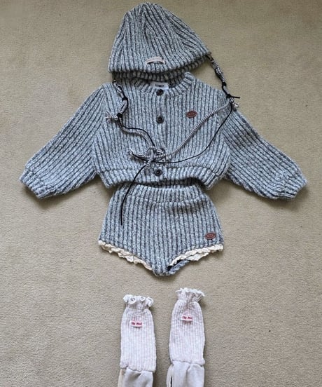 【ellymolly】Muffin Wool Cardigan