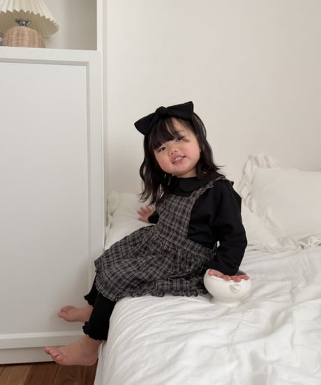 【mimi-maket】check frill bloomers ops
