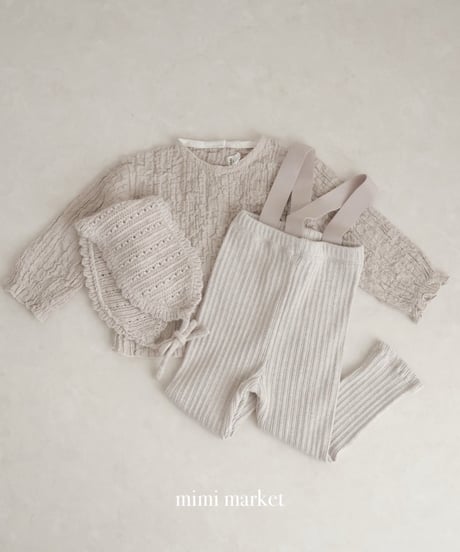 【mimi-maket】Cozy rib pants