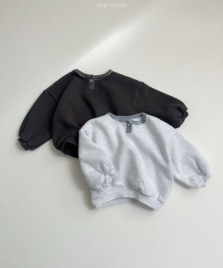 【minirobe】popo placket sweatshirt