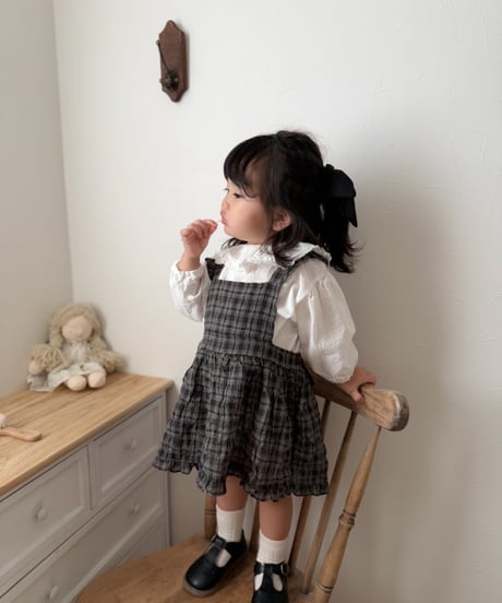 【mimi-maket】check frill bloomers ops