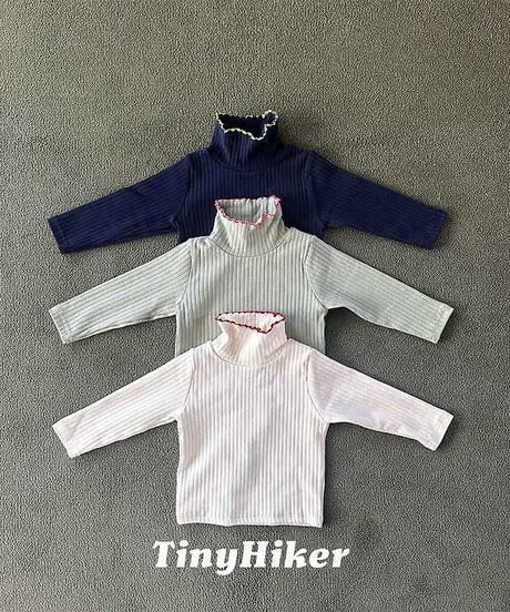 【tiny hiker】Deok Fit Picot Turtleneck Tee
