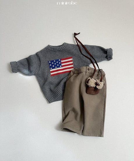 【minirobe】American Knit Sweater