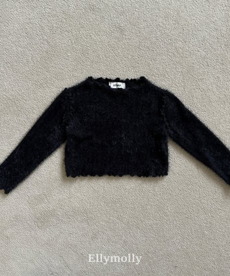 【ellymolly】Angol Lettuce Hem T-Shirt