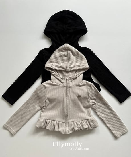 【ellymolly】Balloon Hooded Jacket