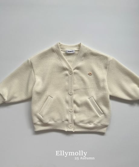 【ellymolly】Yogurt Boxy Cardigan