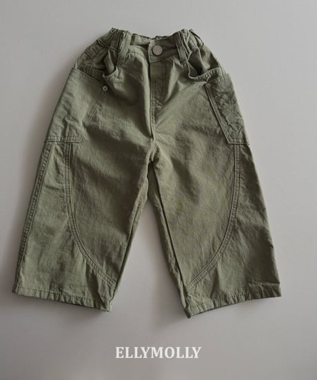 【ellymolly】Pigment Curve Pants