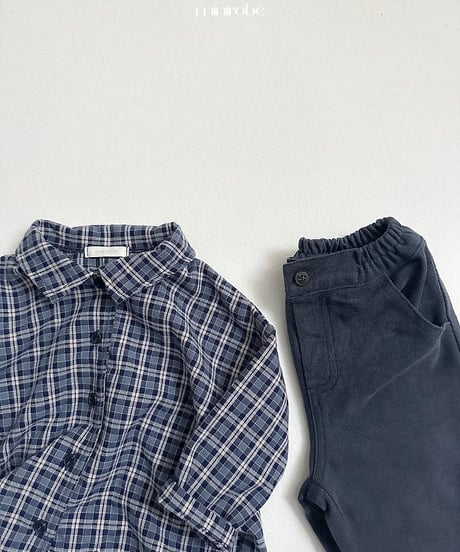 【minirobe】Winter basic straight pants