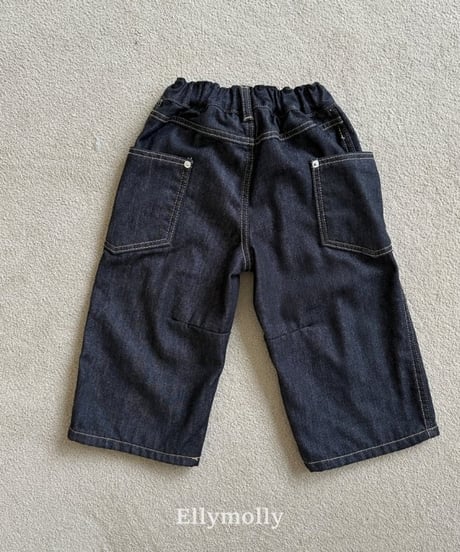 【ellymolly】Rivet Curve Jeans