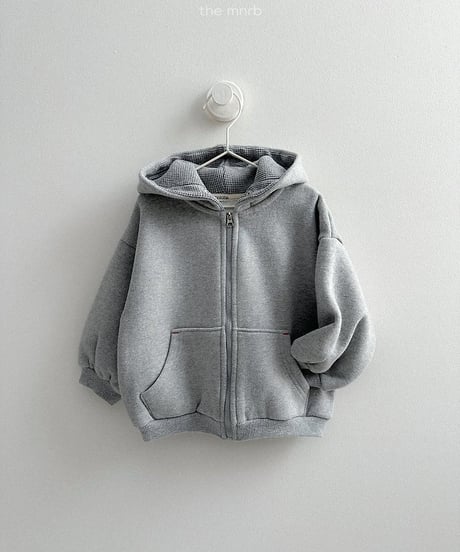 【minirobe】Barrel hood zip-up