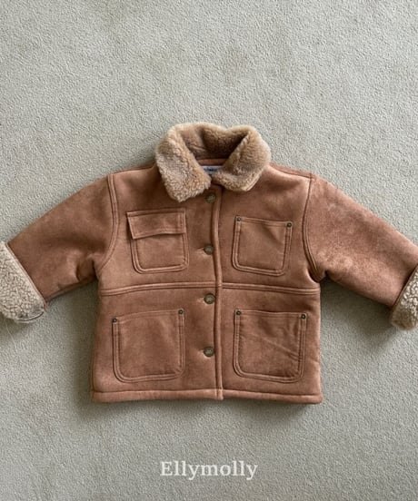 【ellymolly】Soft Two-Tone Mustang Jacket